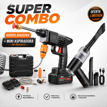 Pistola Hidro lavadora batería 48v