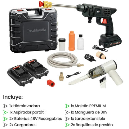 Pistola Hidro lavadora batería 48v