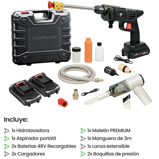 Pistola Hidro lavadora batería 48v